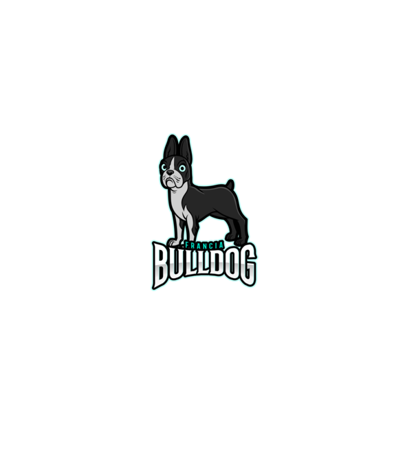 FRANCIA BULLDOG minta piros pólón