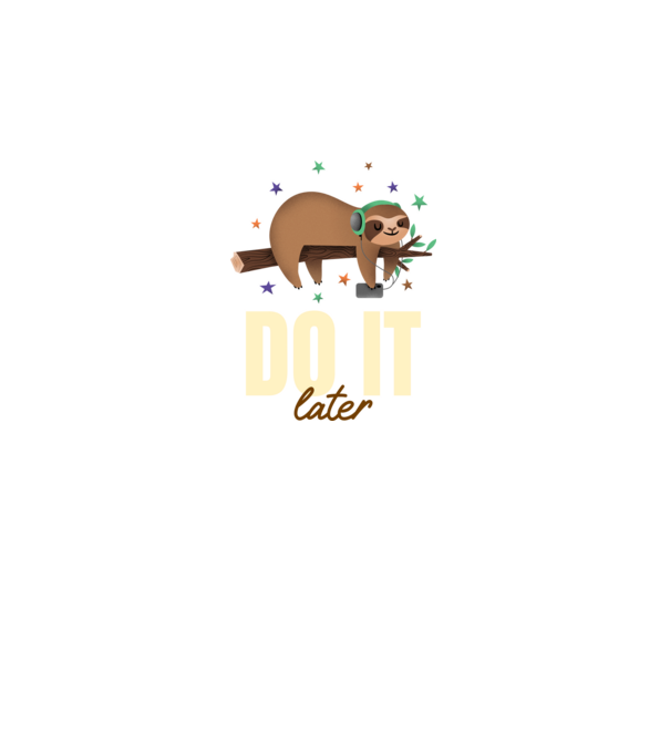 Do it ...later minta fekete pólón