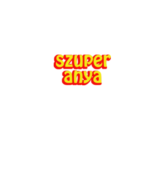 Szuper anya minta türkiz pólón