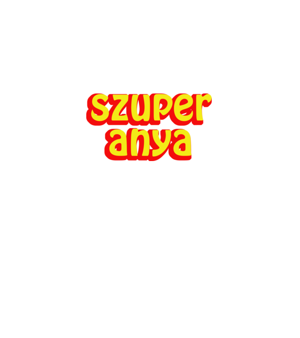 Szuper anya minta királykék pólón
