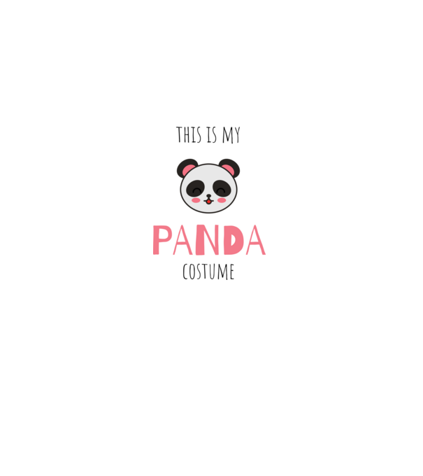  Panda jelmez minta fehér pólón