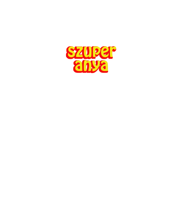 Szuper anya minta fekete pólón