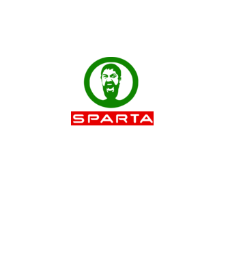 SPARta minta fehér pólón