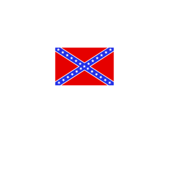 Rebel Flag - Déli zászló minta sötétszürke pólón