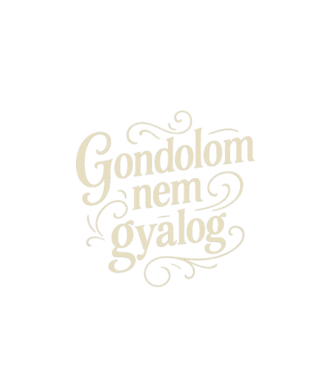Gondolom nem gyalog minta fehér pólón