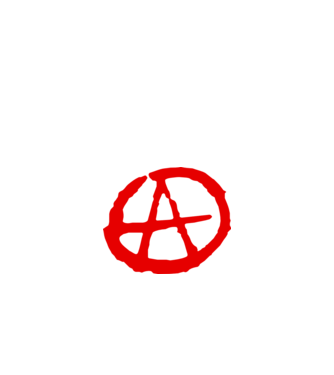Anarchia minta fekete pólón