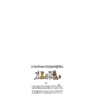 Menhelyi kutya minta világoskék pólón