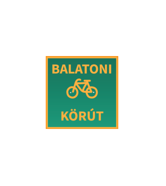 Balatoni körút tábla minta fehér pólón