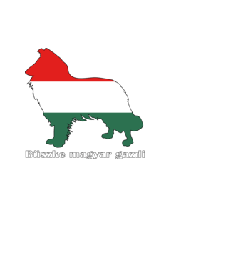 Magyar Skót Juhászkutya minta fehér pólón