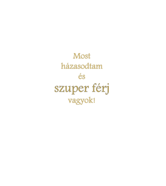 Szuper férj minta fekete pólón