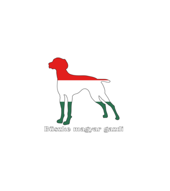 Magyar Vizsla minta fehér pólón
