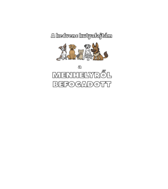 Menhelyi kutya minta világoskék pólón