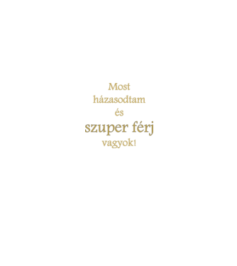 Szuper férj minta fekete pólón