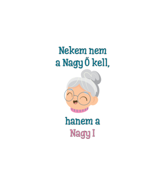NagyI minta fehér pólón