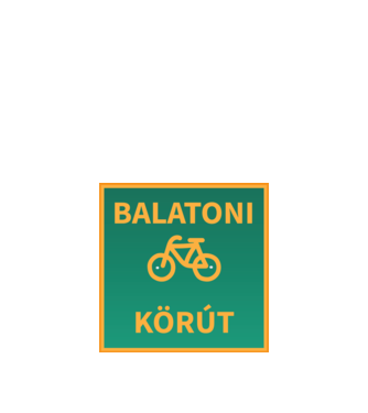 Balatoni körút tábla minta fehér pólón
