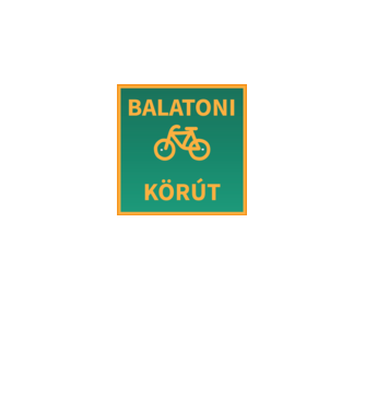 Balatoni körút tábla minta fehér pólón