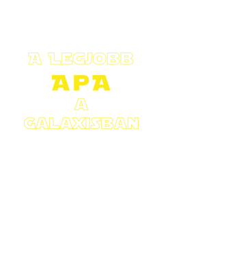 Legjobb Apa a Galaxisban minta fehér pólón