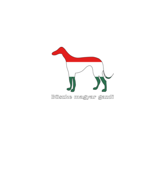 Magyar Agár minta fekete pólón