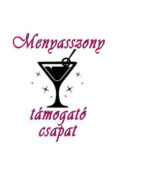 Lánybúcsú (koktél) - a csapat pólója minta fehér pólón