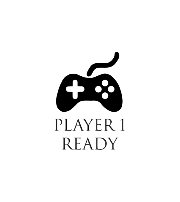 Player1 - Férfi páros minta fehér pólón