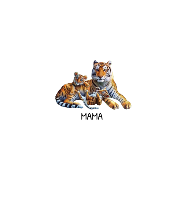 Anyáknapja - Tigris - Mama minta szürke pólón