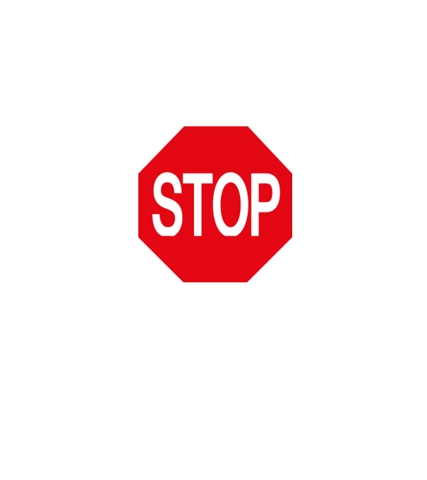 Stop tábla minta szürke pólón