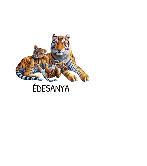 Anyáknapja - Tigris minta fehér pólón