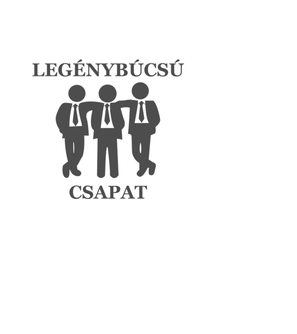 Legénybúcsú csapat minta világoskék pólón