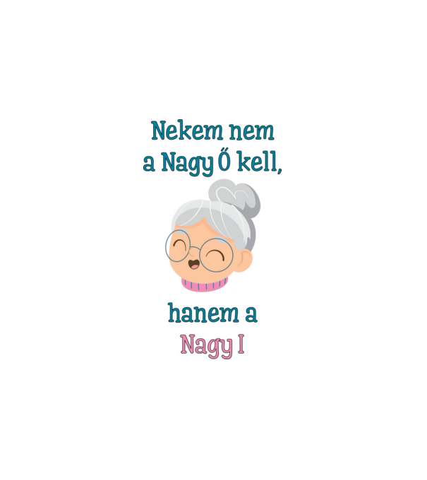 NagyI minta fehér pólón