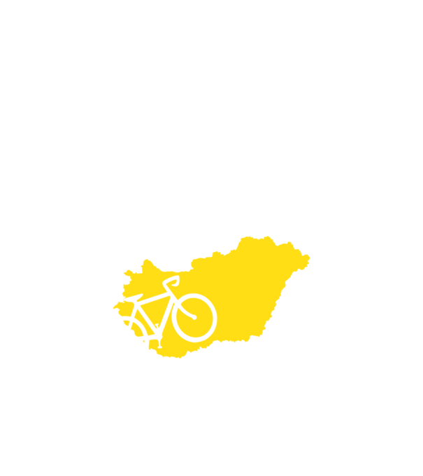 Magyarország - kerékpártúra minta fekete pólón