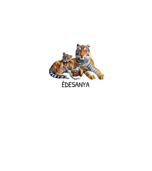 Anyáknapja - Tigris minta szürke pólón