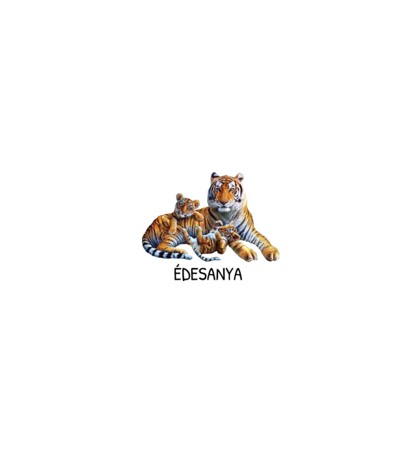 Anyáknapja - Tigris minta fehér/piros pólón