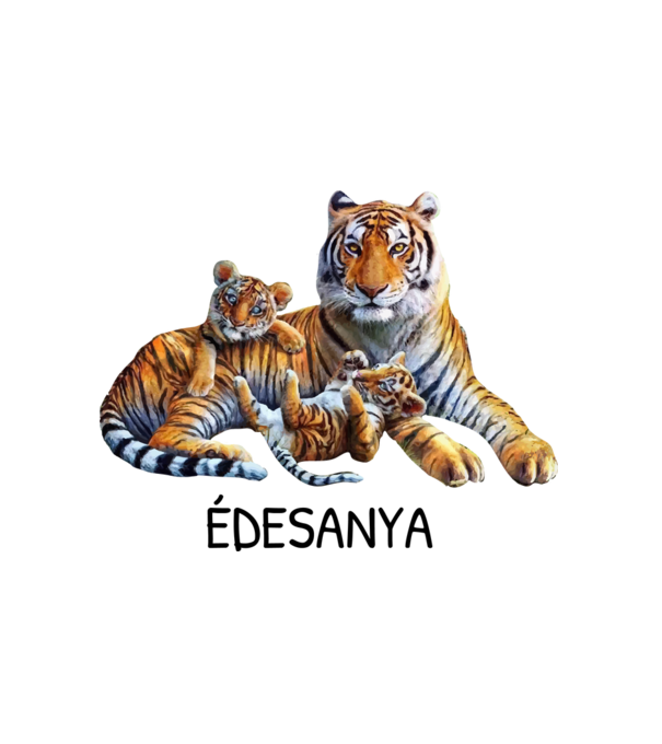 Anyáknapja - Tigris minta fehér pólón