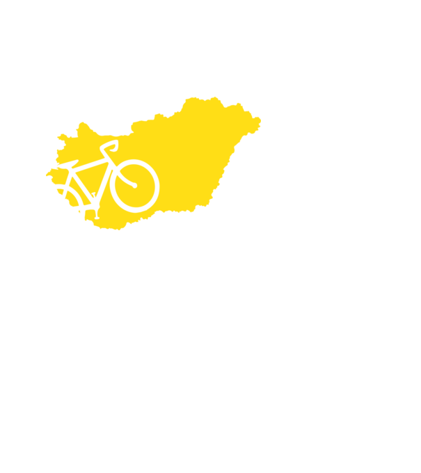 Magyarország - kerékpártúra minta fekete pólón