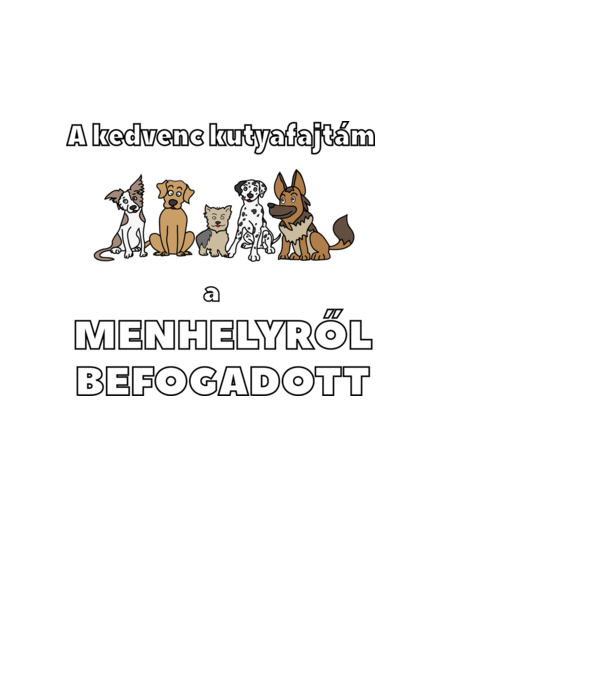 Menhelyi kutya minta világoskék pólón