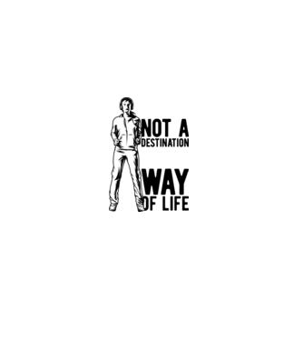 Fit Is Not A Destination - It Is A Way Of Life minta szürke pólón