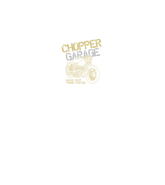 Chopper Garage minta fekete pólón