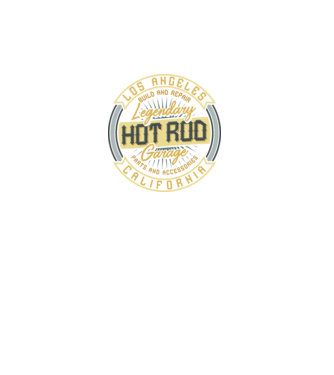 Legendary Hot Rod Garage minta türkiz pólón