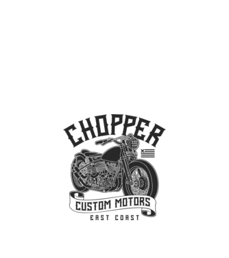 Chopper Custom Motors minta fehér pólón