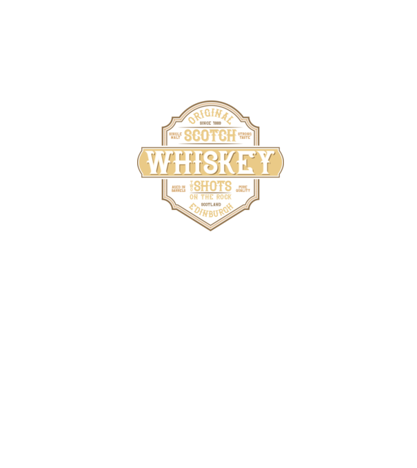 Original Scotch Whiskey minta sötétkék pólón