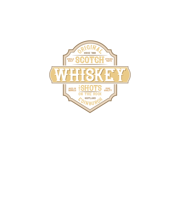 Original Scotch Whiskey minta türkiz pólón