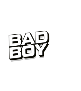 BAD BOY minta fekete pólón