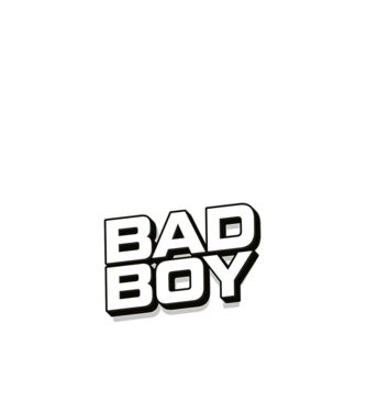 BAD BOY minta fehér pólón