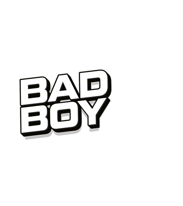 BAD BOY minta fekete pólón
