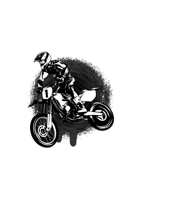 Moto Rider minta fehér pólón