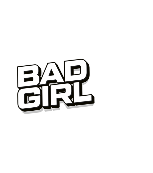 BAD GIRL minta világoskék pólón