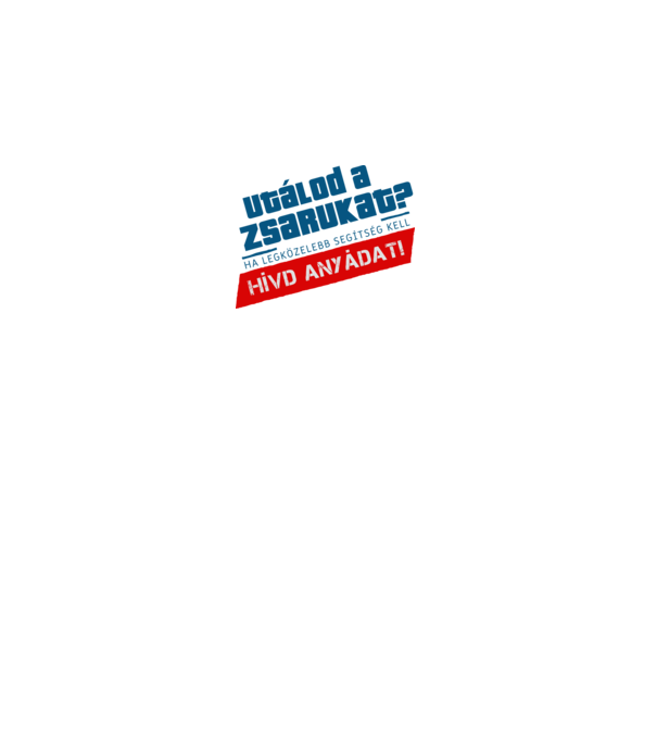Hívd Anyádat! minta fehér pólón
