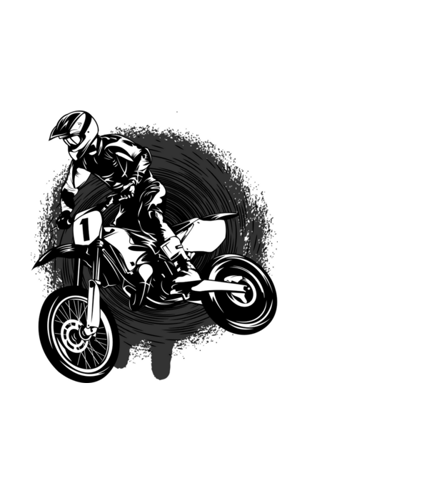 Moto Rider minta fekete pólón