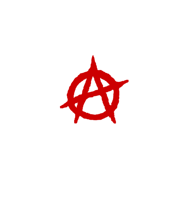 Anarchy szimbólum minta farmerkék pólón