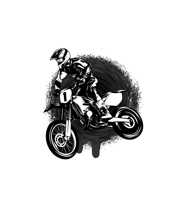 Moto Rider minta fehér pólón